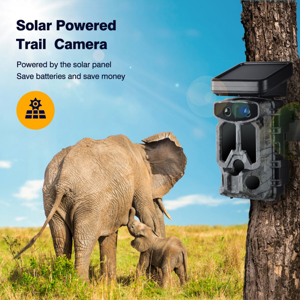 Campark TC07 4K 60MP WiFi Solar Power Dual Lens Wildlife Camera Trail Camera, The Highest